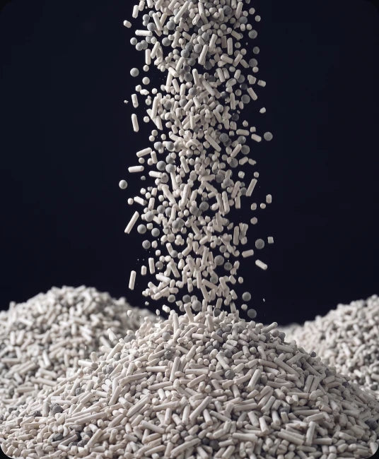 Low-dust litter pellets