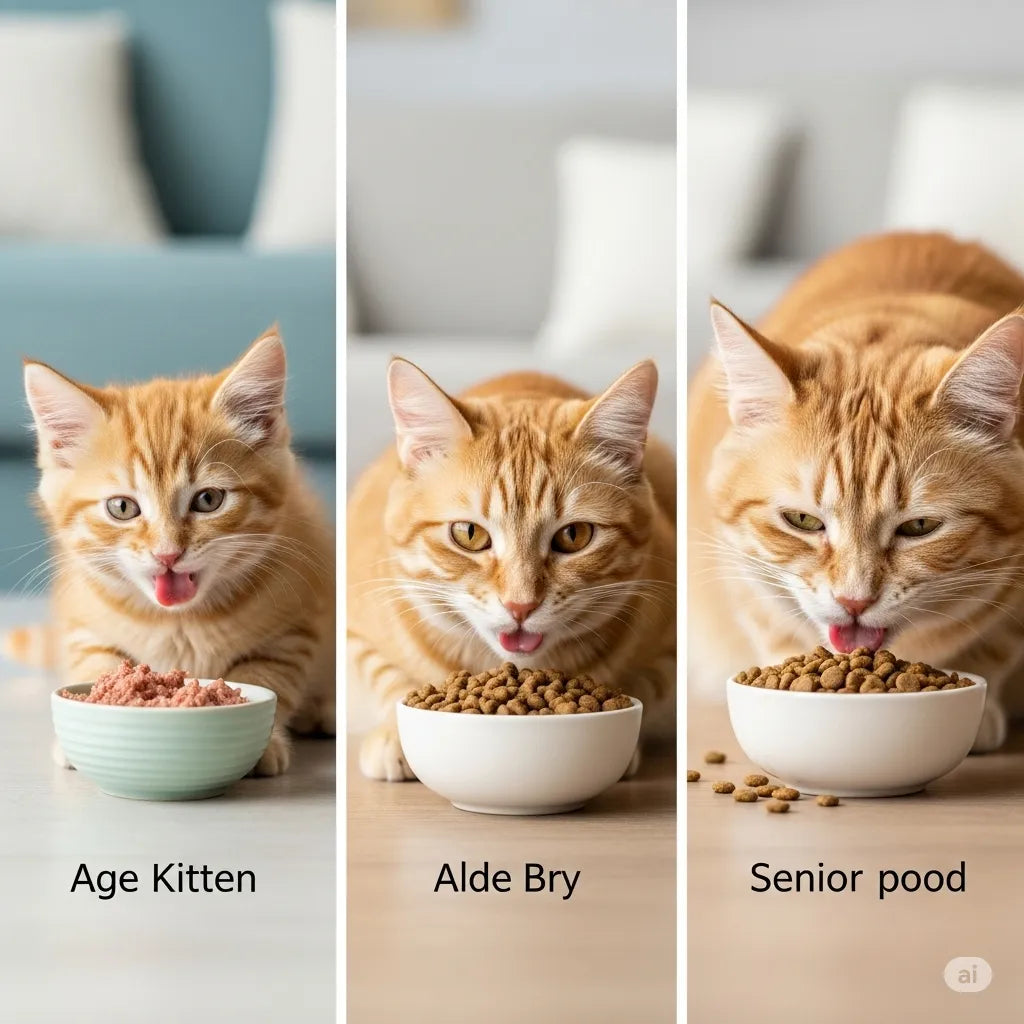Cat feeding guide by age and body weight