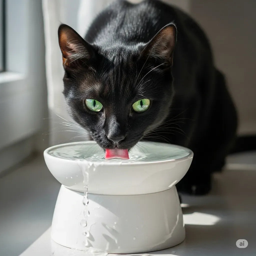 猫 水飲