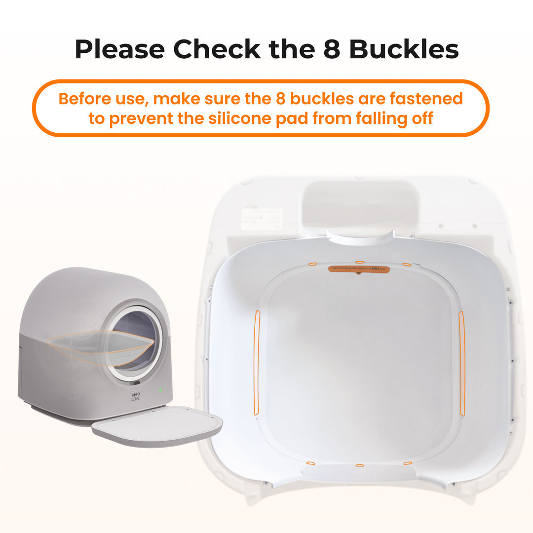 HHOLOVE Silikon-Pad für selbstreinigende Katzentoilette von TYpro
