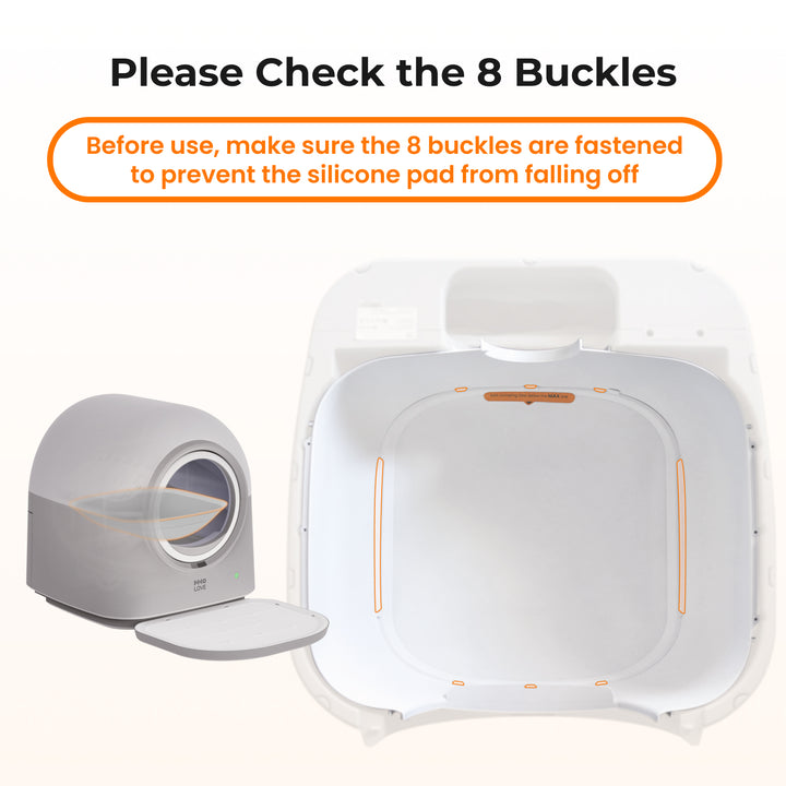 HHOLOVE Silikon-Pad für selbstreinigende Katzentoilette von TYpro
