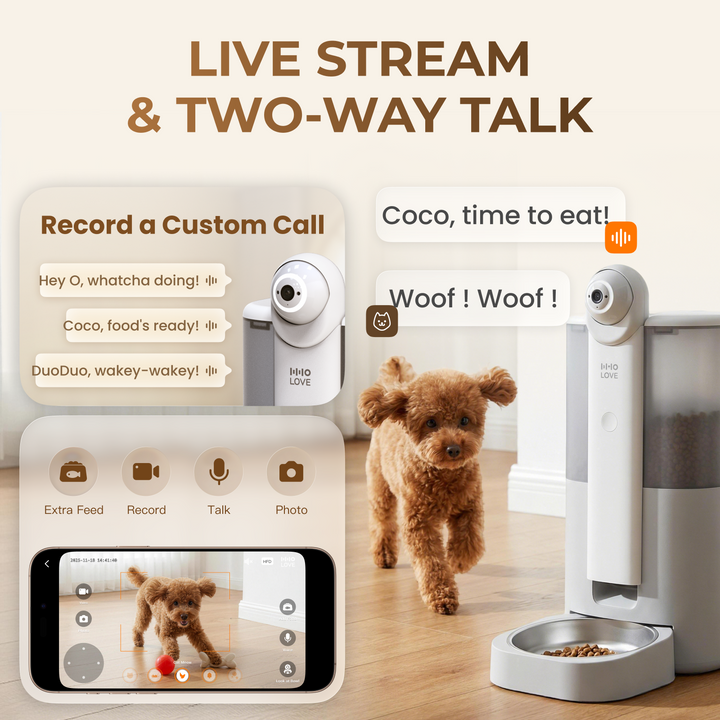 YUNO 360° AI Vision Pet Feeder AI-Powered Feeding | Real-Time Monitoring | Smart Pet Recognition | Remote Companionship