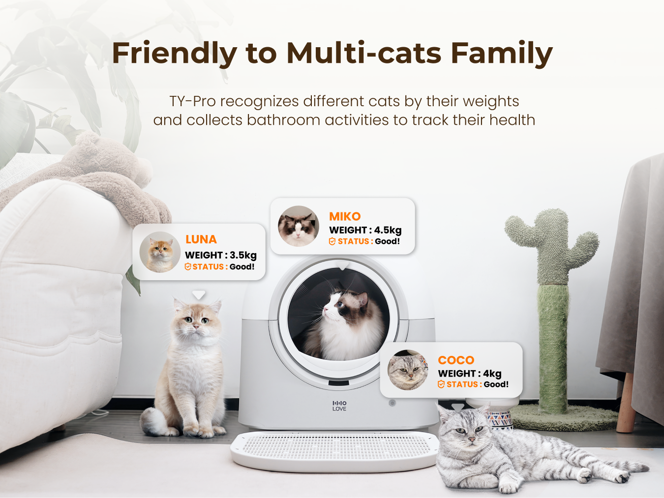 Automatic Cat Litter Box HHOLOVE