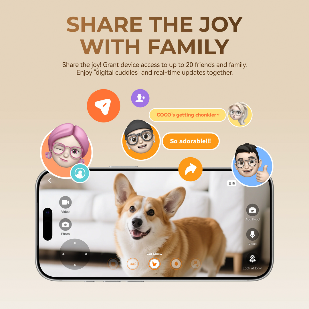 HHOLOVE YUNO | The World’s First 360° AI Pet Feeder - Deposit Reservation