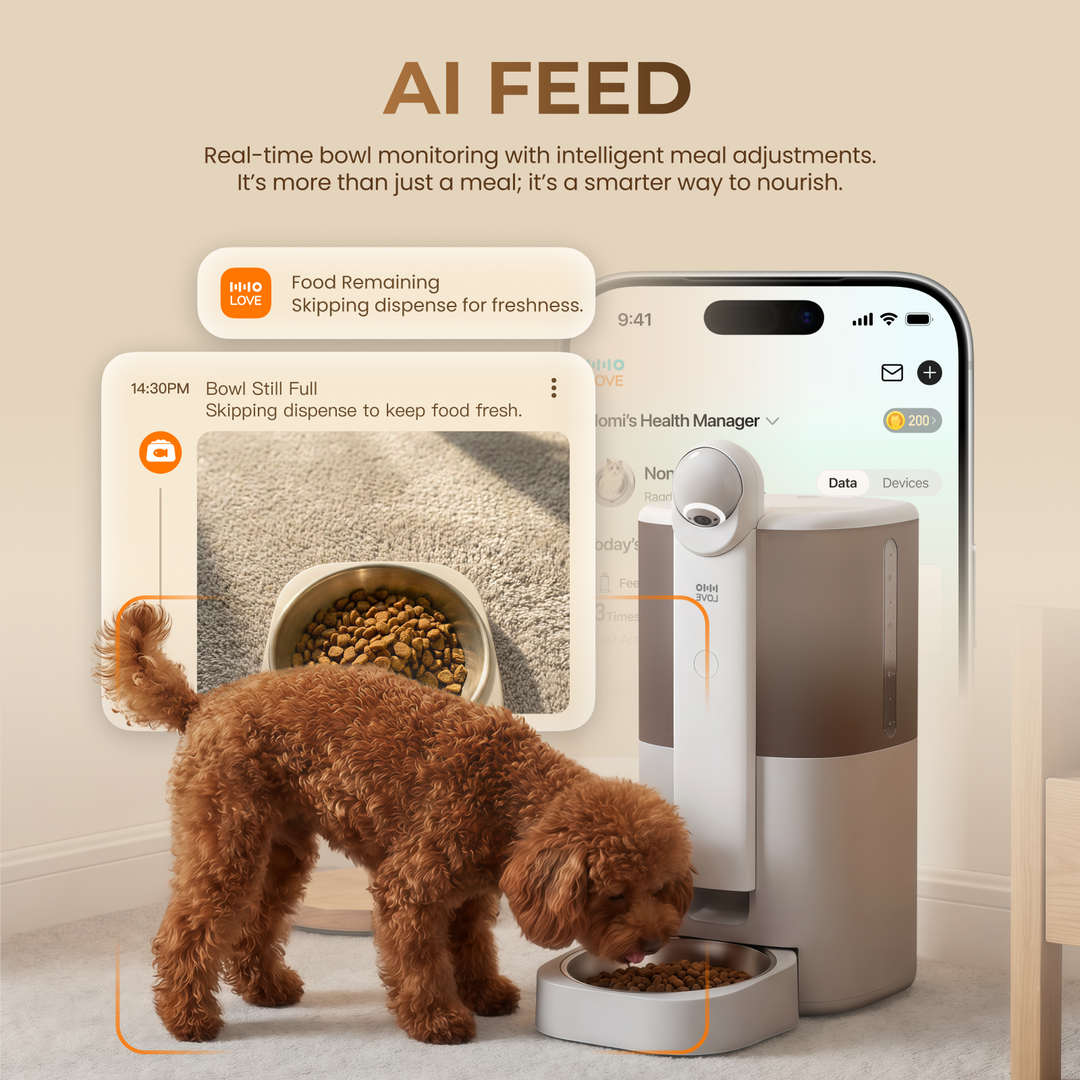 YUNO 360° AI Vision Pet Feeder AI-Powered Feeding | Real-Time Monitoring | Smart Pet Recognition | Remote Companionship