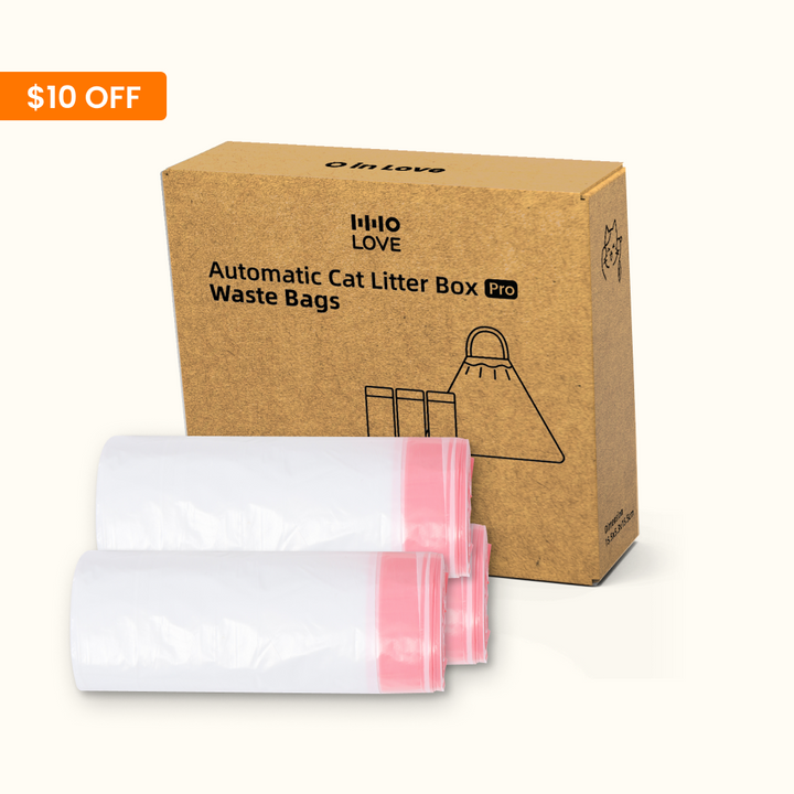 HHOLOVE Lot de 60 Sacs à déchets pour litière autonettoyante litière autonettoyante Pro