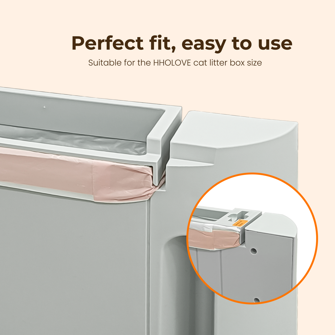 HHOLOVE Lot de 60 Sacs à déchets pour litière autonettoyante litière autonettoyante Pro