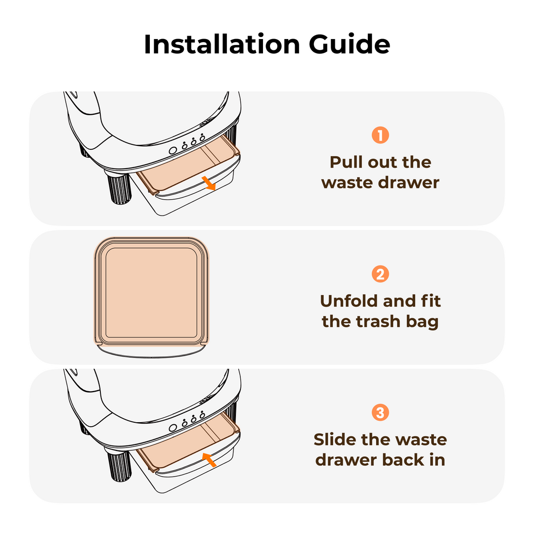 Waste Bags for ABRCT Open-Top L1 Self-Cleaning Litter Box