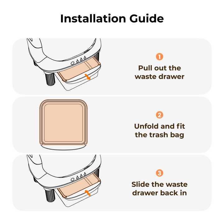Waste Bags for ABRCT Open-Top L1 Self-Cleaning Litter Box
