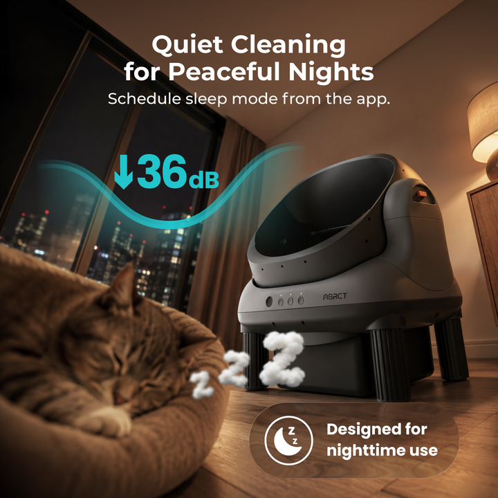 ABRCT Open-Top L1 Self-Cleaning Cat Litter Box | Powered by HHOLOVE