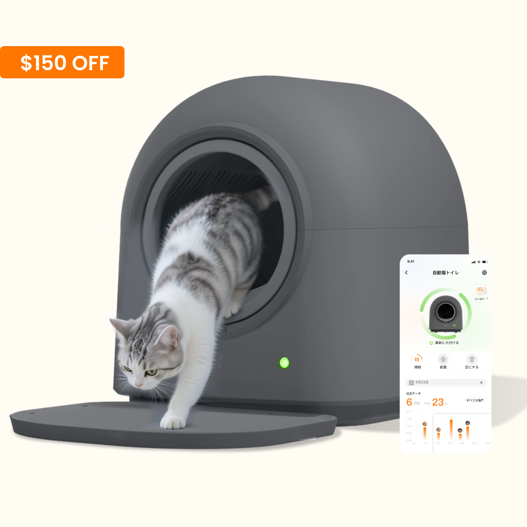 HHOLOVE Automatic Cat Litter Box Pro（Dark Grey）
