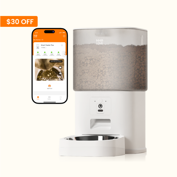 HHOLOVE Automatic Cat Feeder with Camera