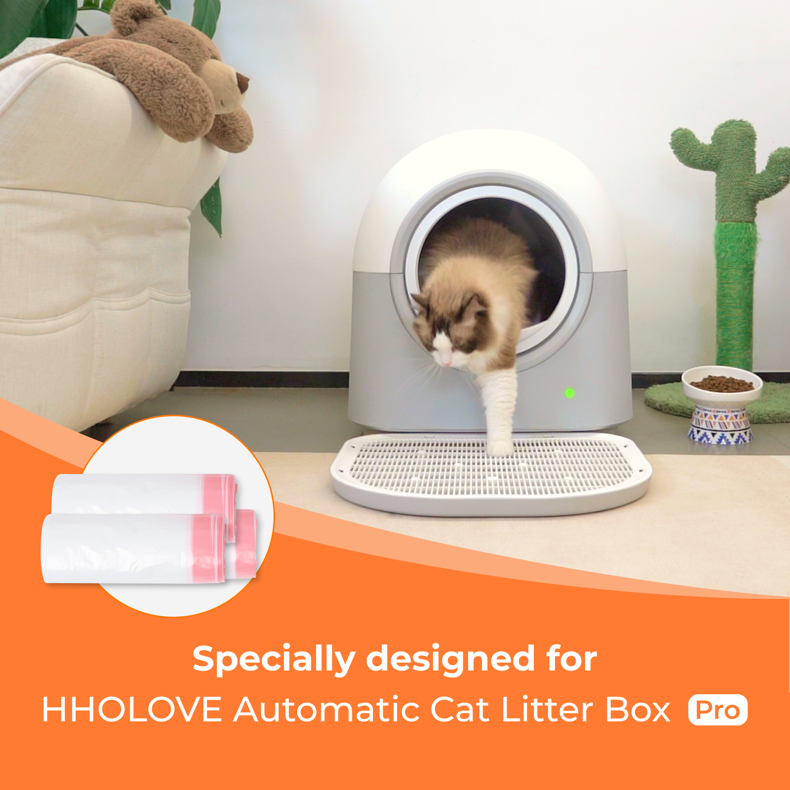 Waste Bags(60 Count) for Self-Cleaning Litter Box