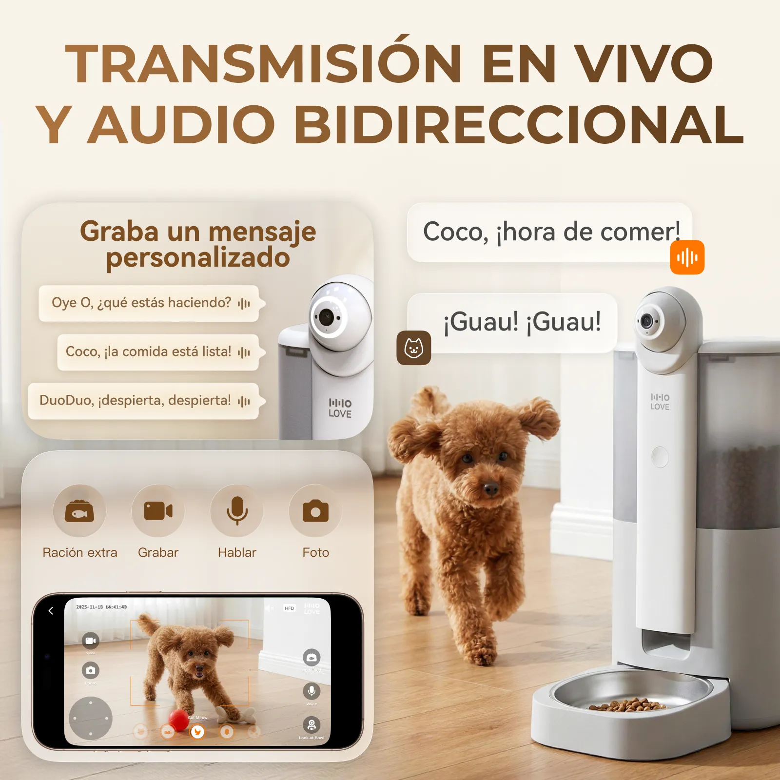 HHOLOVE YUNO | El primer comedero inteligente para mascotas con IA de 360° del mundo - Reserva de depósito